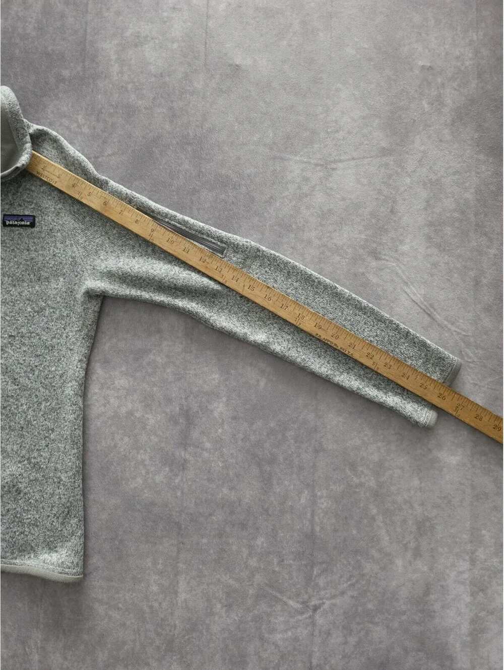 Patagonia Better Sweater 1/4 Zip Fleece Pullover Women's Small Gray Cozy